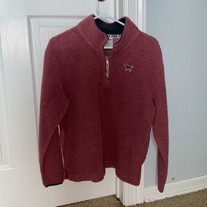 Pink half-zip jacket